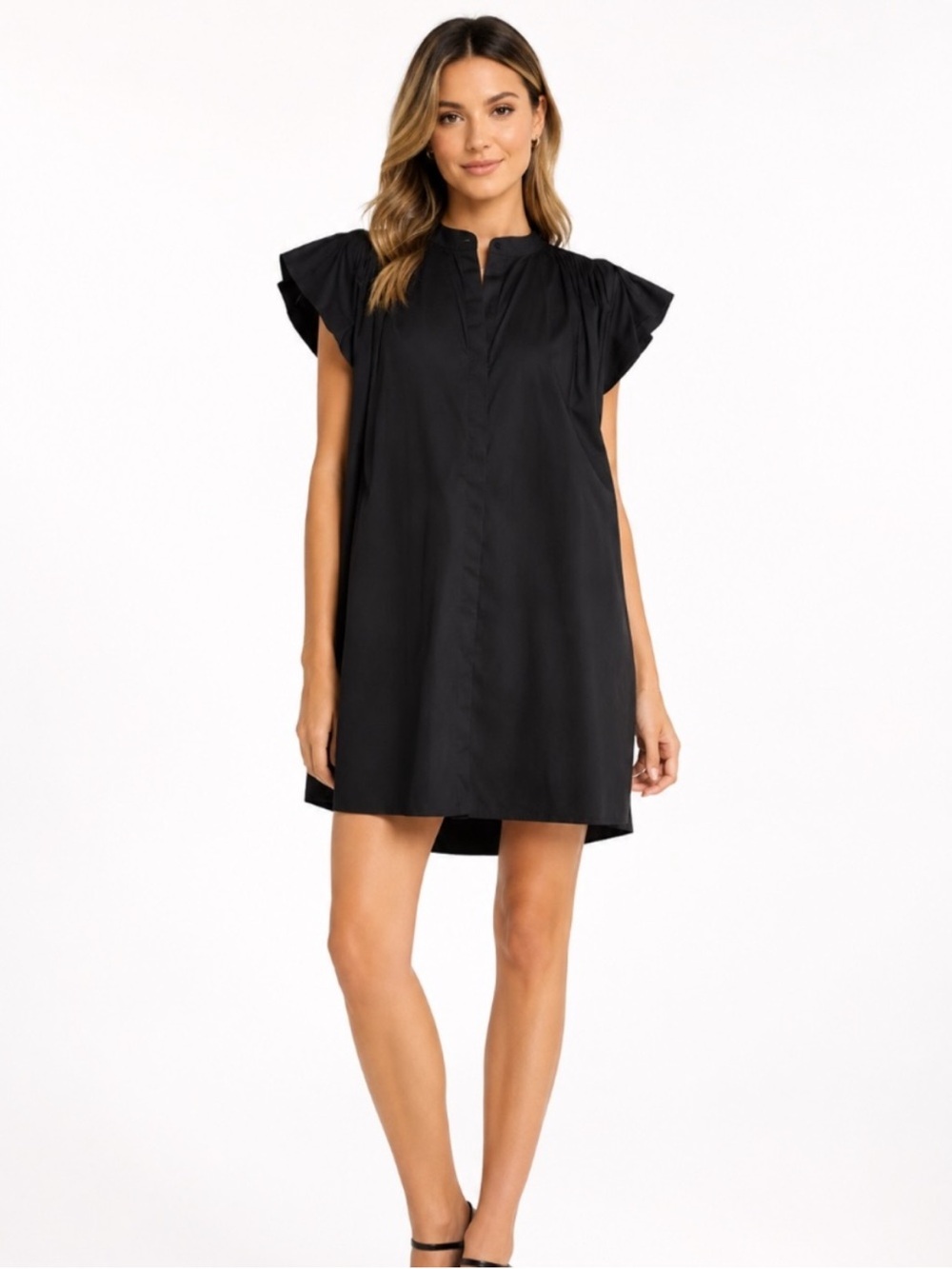 Madewell Dress XXS Poplin Black